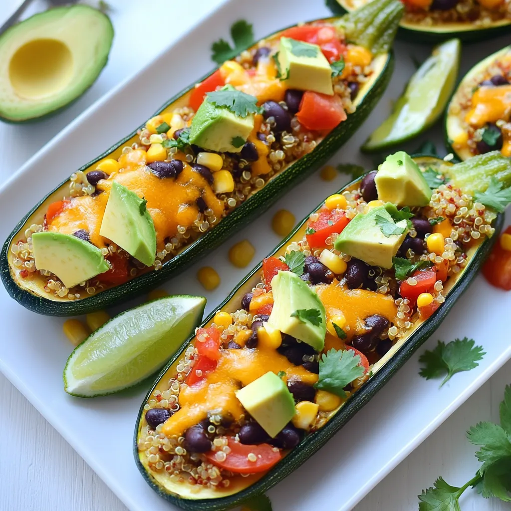 Tex Mex Stuffed Zucchini Boats Flavorful and Fun Meal