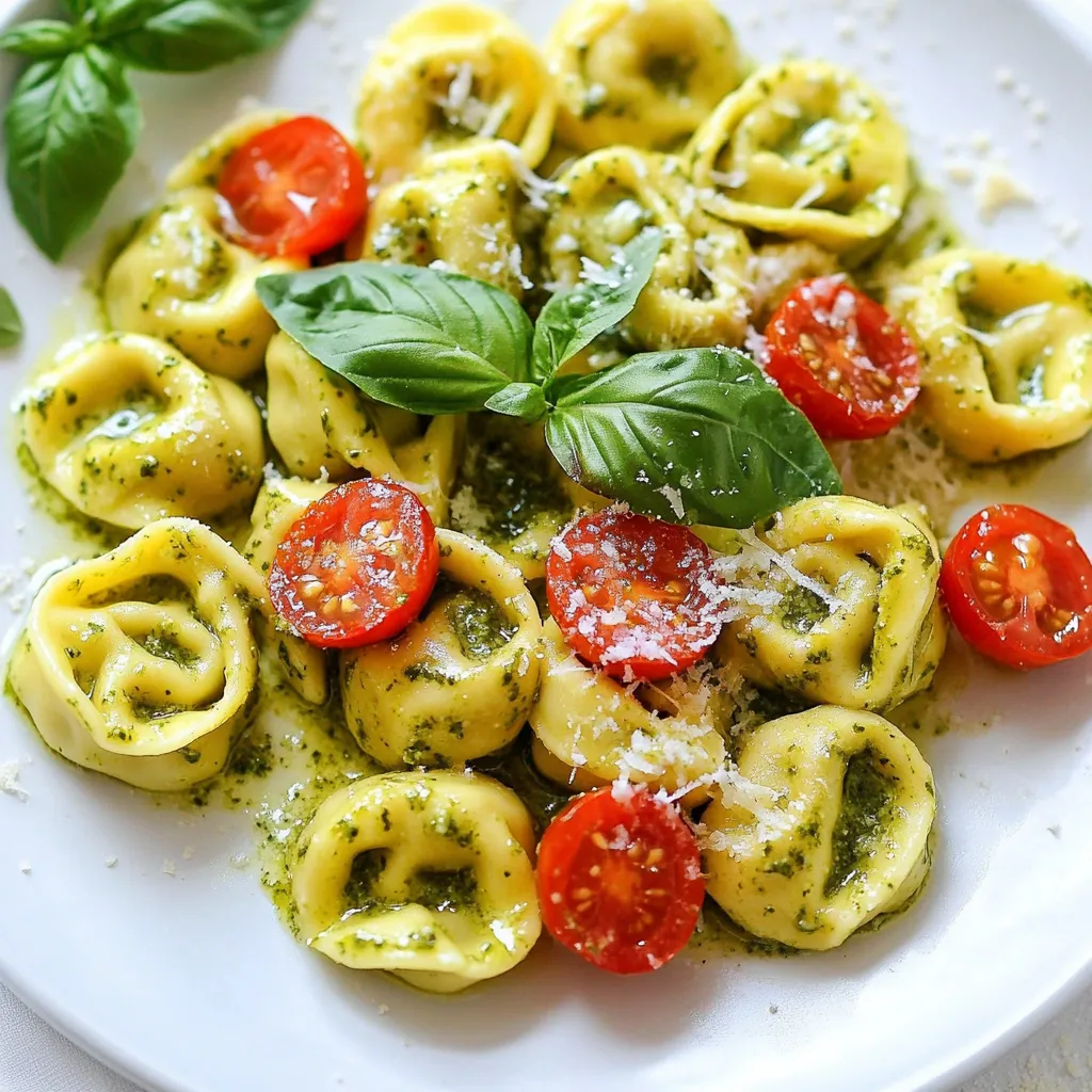 Easy Creamy Pesto Tortellini Quick and Flavorful Meal