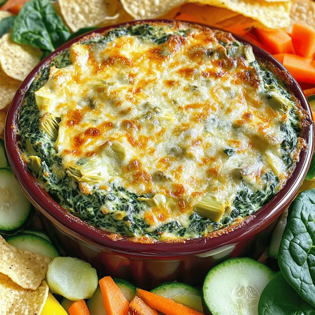 Creamy Spinach Artichoke Dip Irresistible Delight