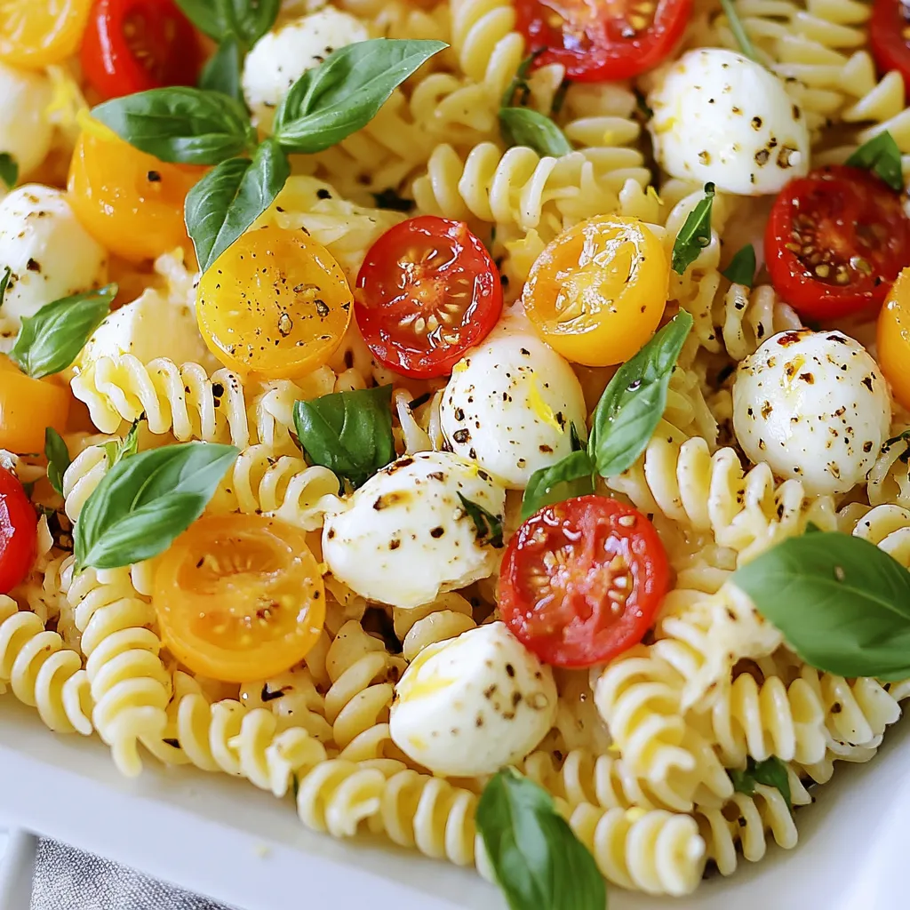 Caprese Pasta Salad Fresh and Flavorful Dish