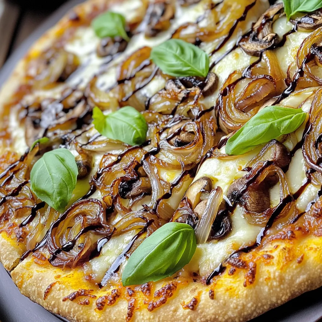 Caramelized Onion Mushroom Pizza Simple and Tasty Dish
