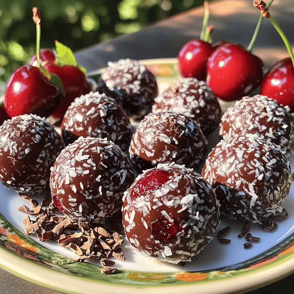 Cherry Chocolate Bliss Balls Delightful and Easy Treat