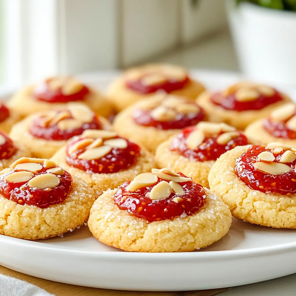 Raspberry Almond Thumbprint Cookies Delight to Enjoy