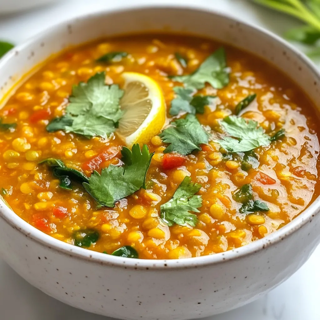 Red Lentil Detox Soup Healthy and Nourishing Option