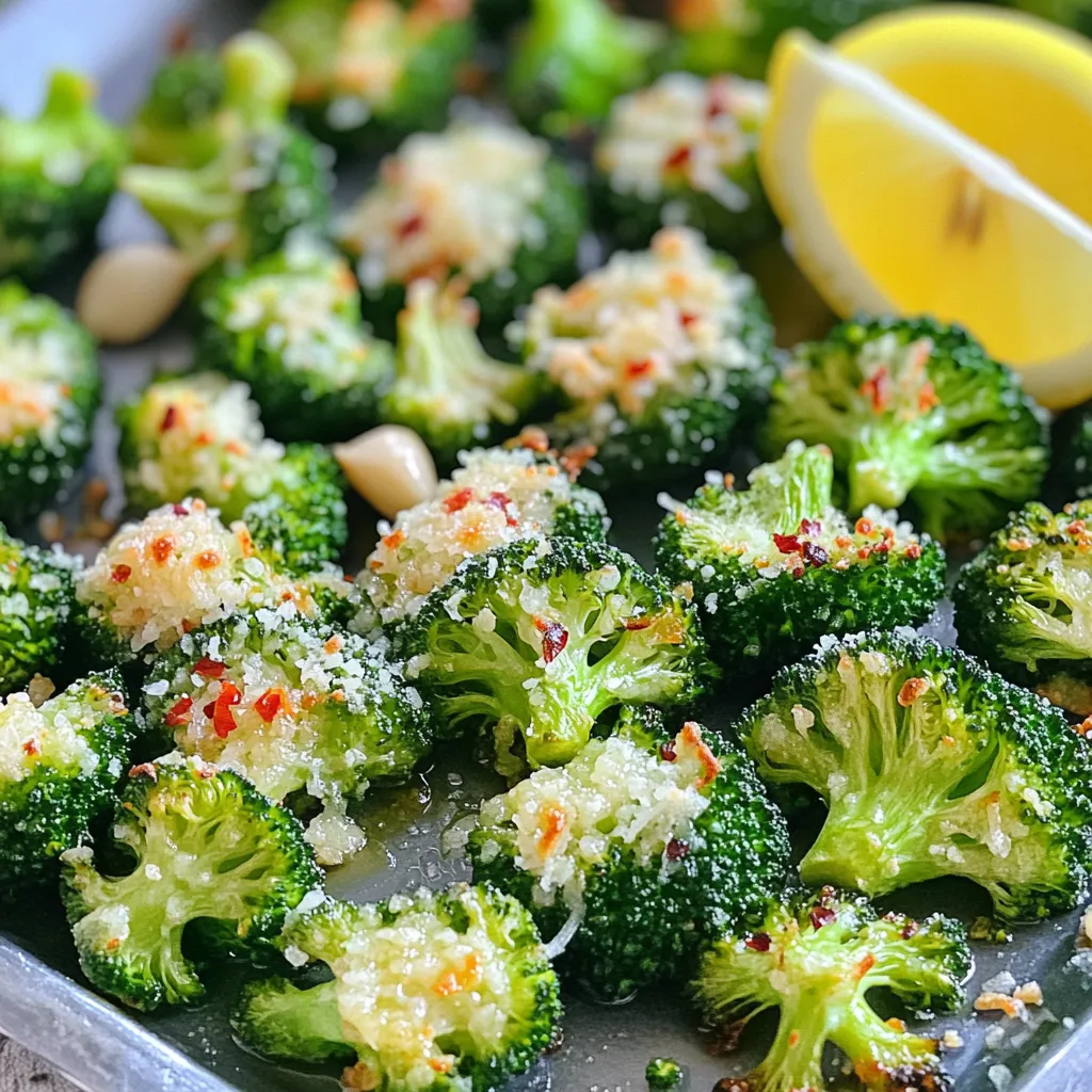 Air Fryer Crispy Garlic Parmesan Broccoli Delight