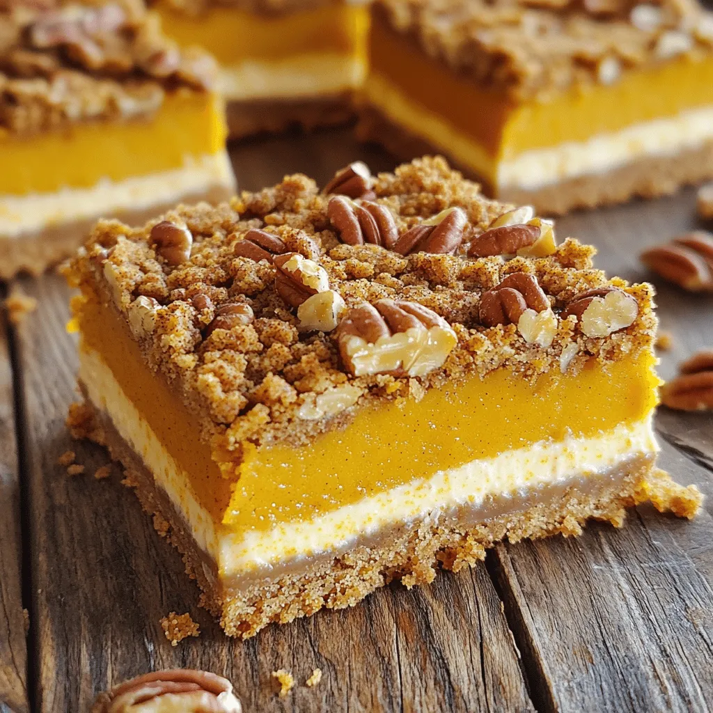 Pumpkin Cheesecake Crumble Bars Irresistible Fall Treat