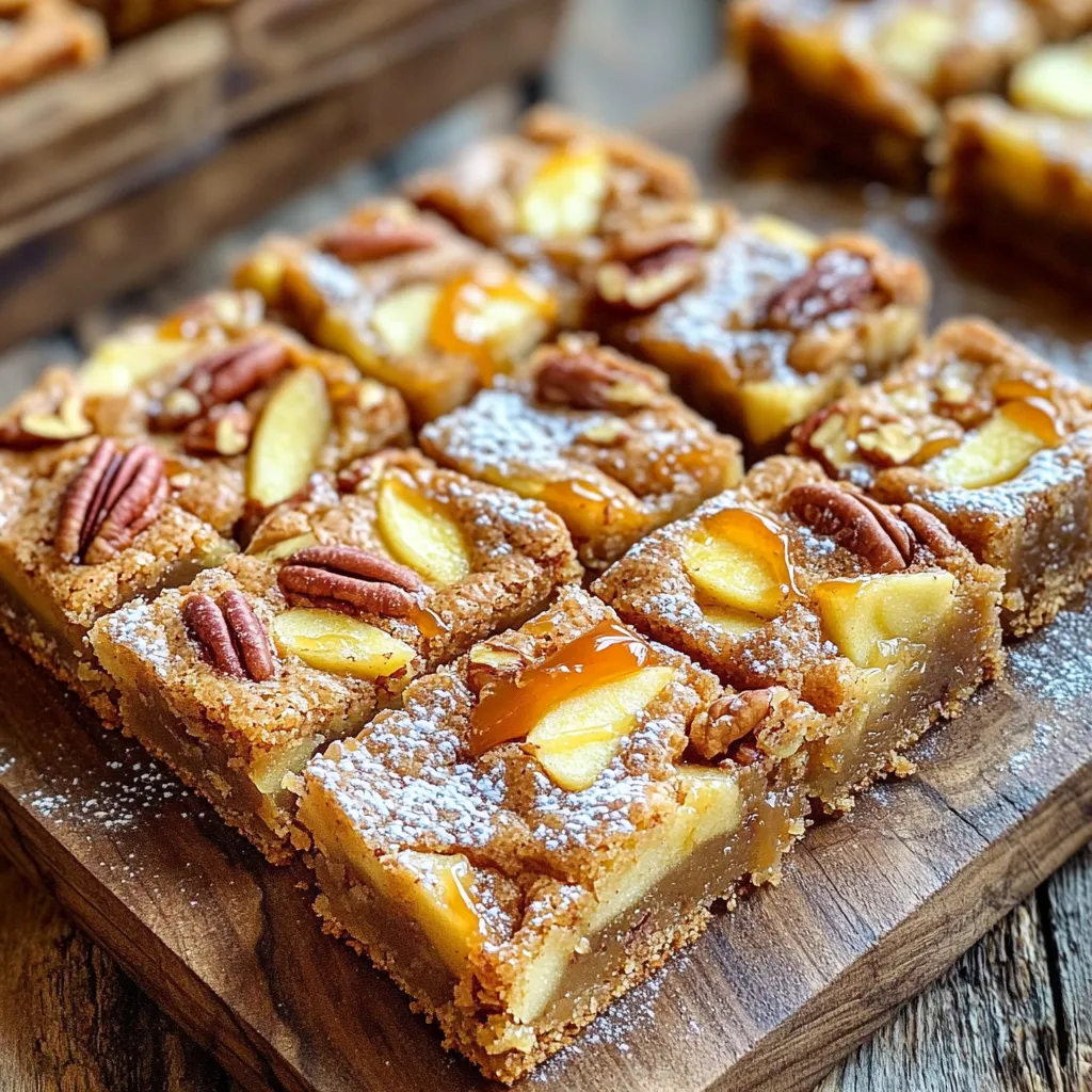 Apple Pecan Blondies with Brown Butter Delight