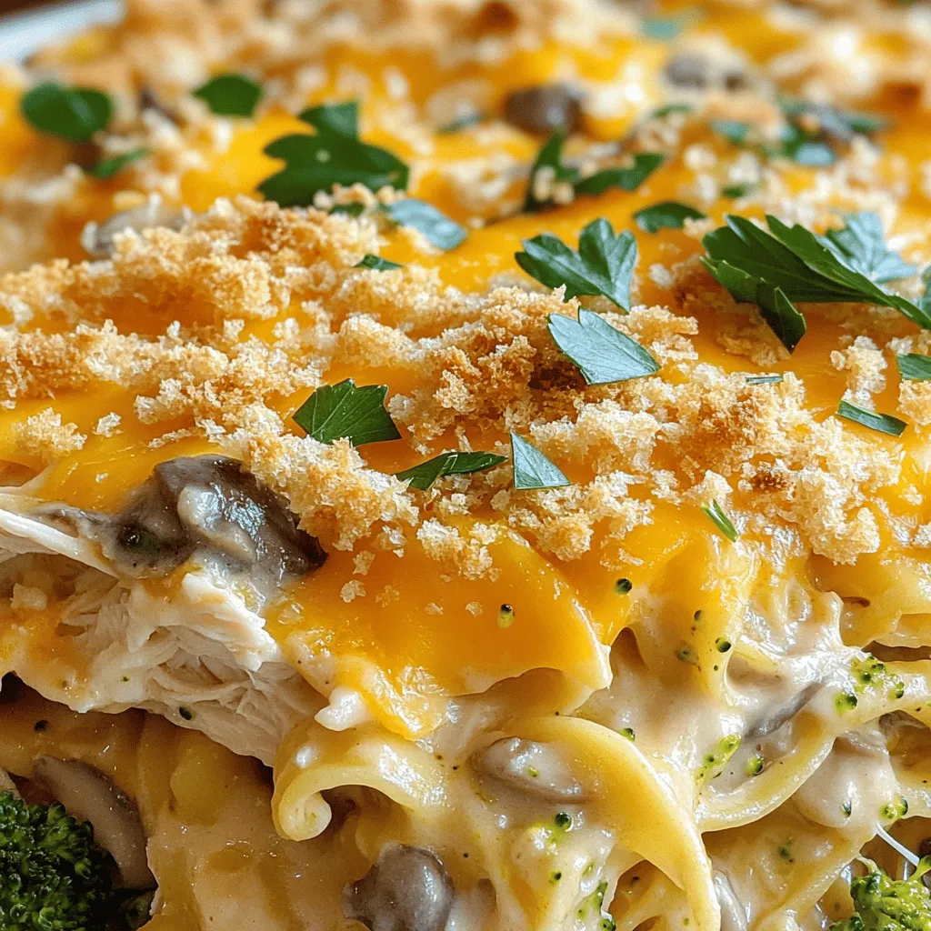 To make a tasty Chicken Noodle Casserole, you