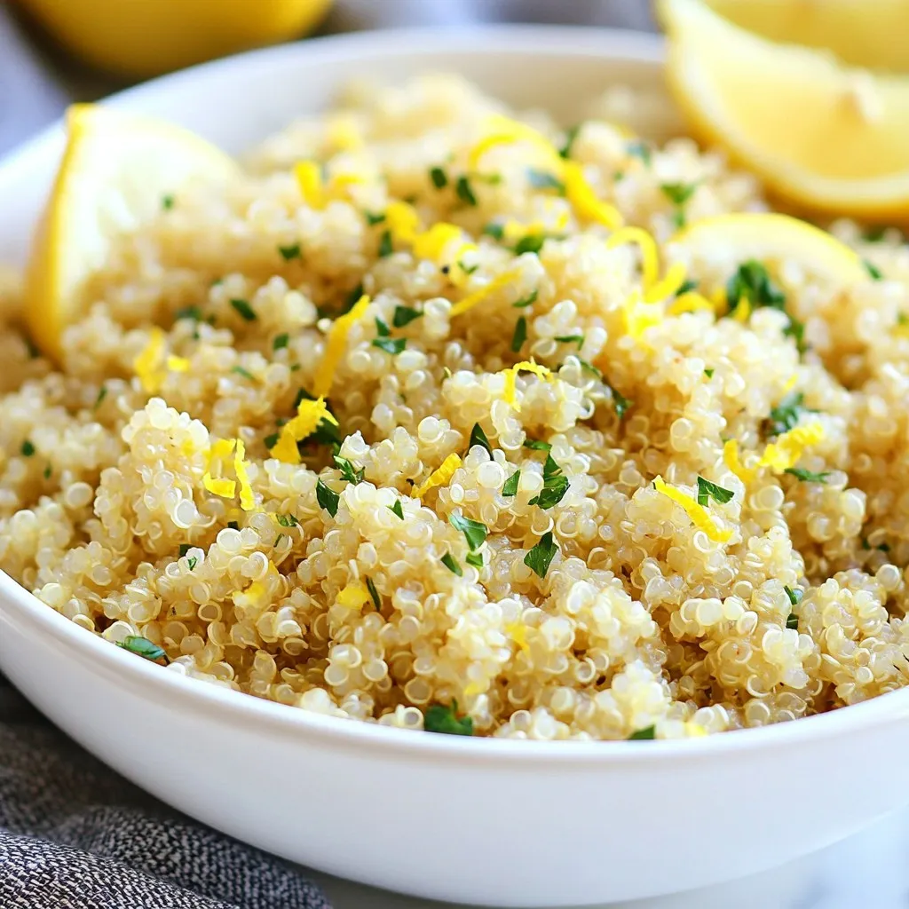 Instant Pot Lemon Garlic Quinoa Flavorful and Easy Dish
