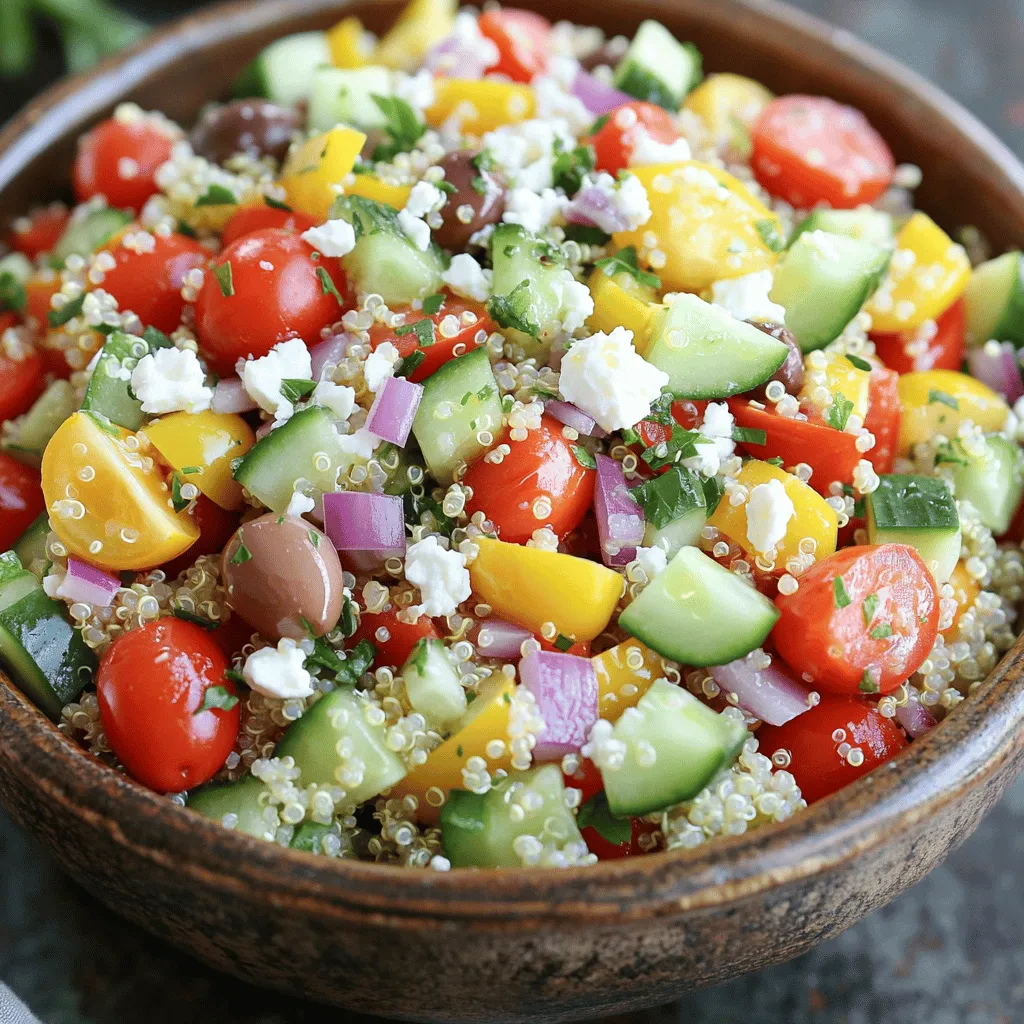 Mediterranean Quinoa Salad Fresh and Flavorful Dish