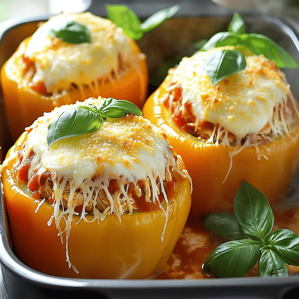 Chicken Parmesan Stuffed Peppers Flavorful Easy Recipe