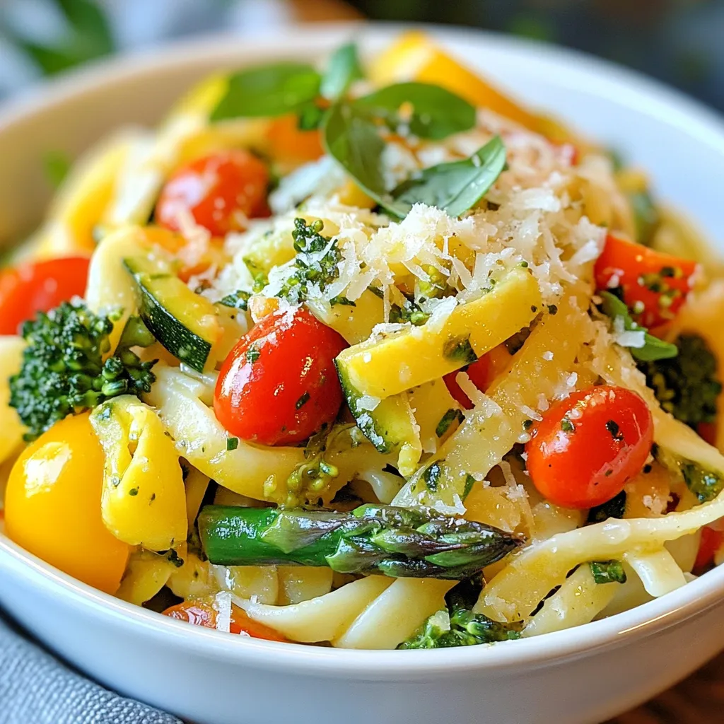 Pasta Primavera Delight Fresh and Colorful Meal