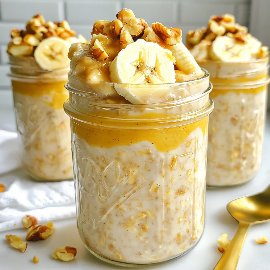 Peanut Butter Banana Overnight Oats Easy Breakfast Recipe