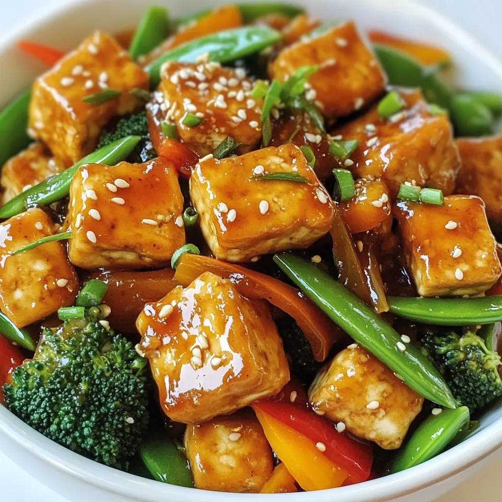 Sweet Honey Garlic Tofu Stir Fry Easy Weeknight Meal