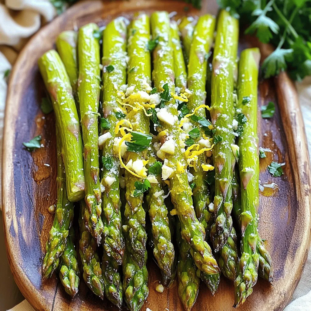 Lemon Garlic Roasted Asparagus Flavorful Side Dish