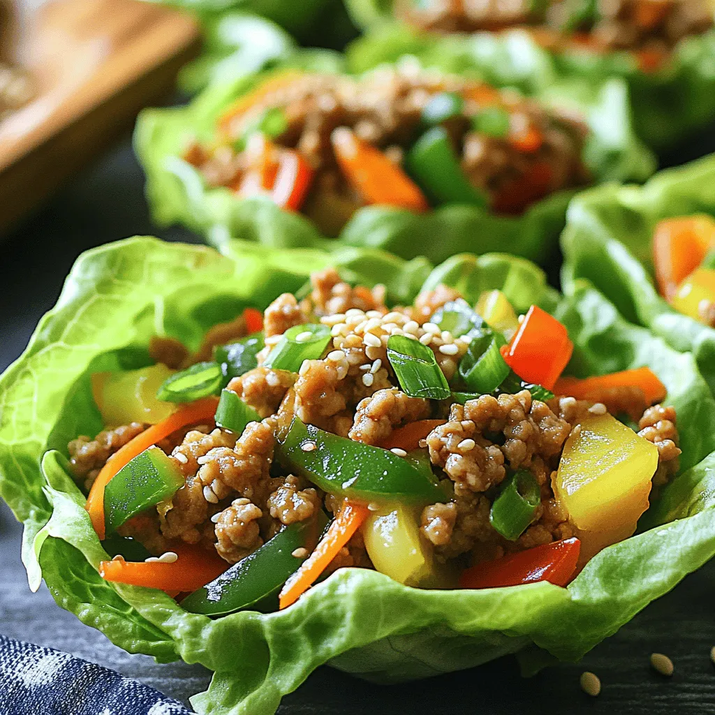 Savory Sesame Ginger Chicken Lettuce Cups Recipe