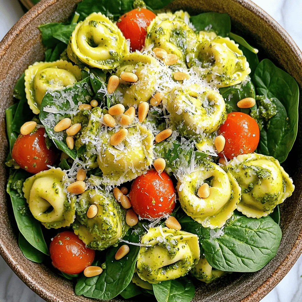 Creamy Pesto Tortellini Salad Fresh and Flavorful Dish