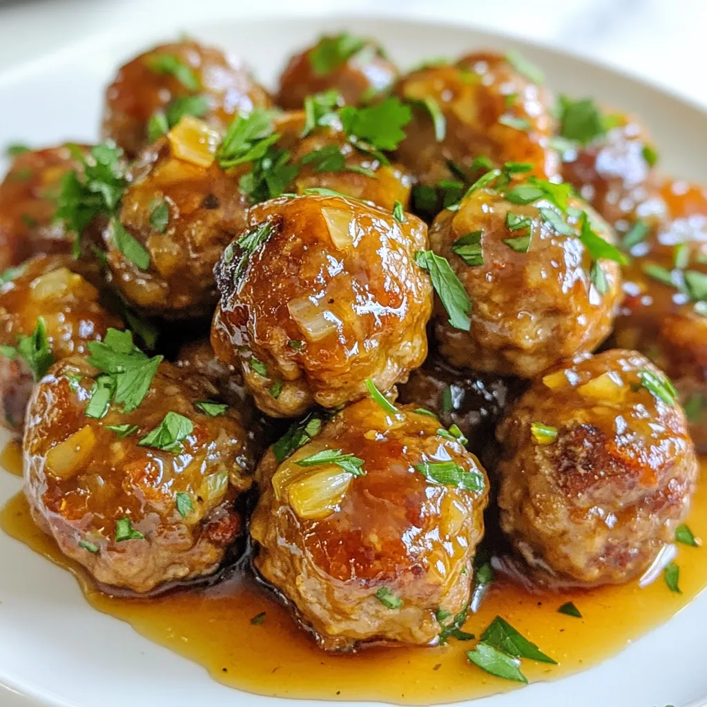Honey Garlic Glazed Meatballs Tasty Family Dish