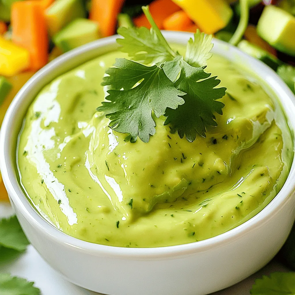 Creamy Avocado Cilantro Dressing Easy and Fresh Recipe
