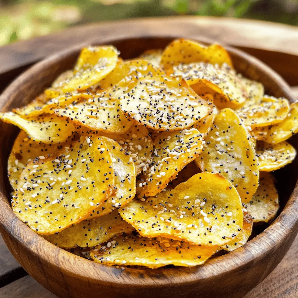 Crispy Air Fryer Everything Bagel Chips for Snacking