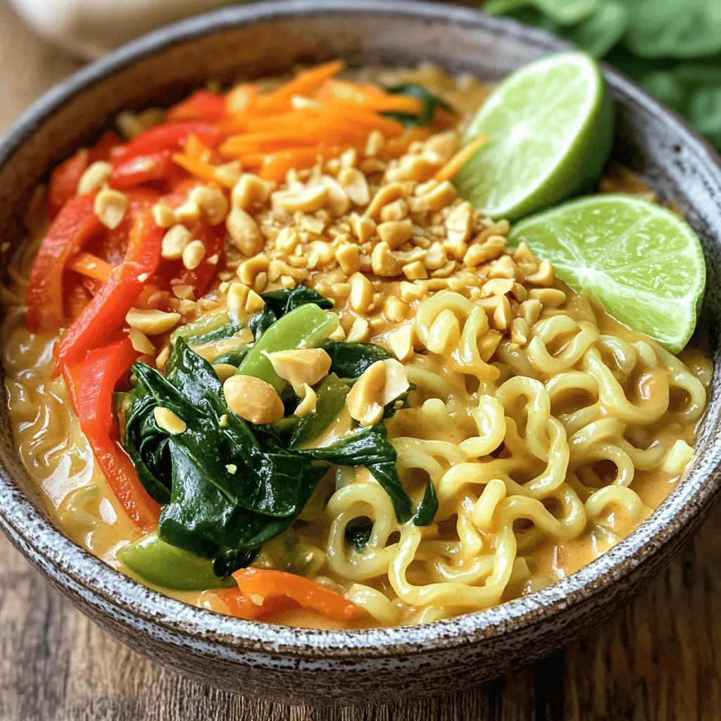 Thai Peanut Ramen Flavorful and Easy Weeknight Meal