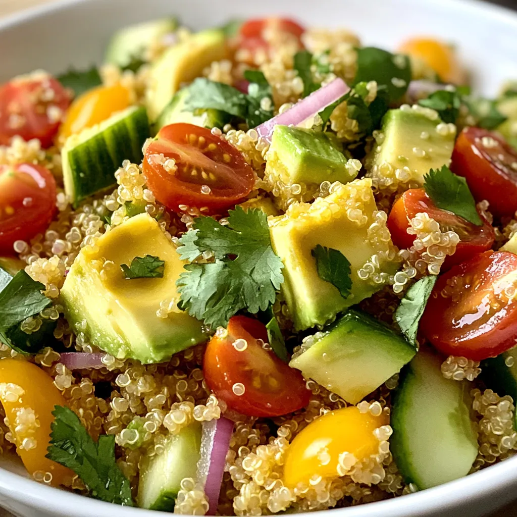 Avocado Lime Quinoa Salad Fresh and Flavorful Recipe