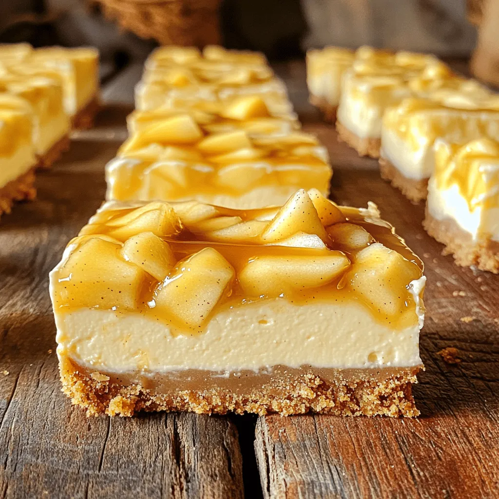 Caramel Apple Cheesecake Bars Irresistible Delight