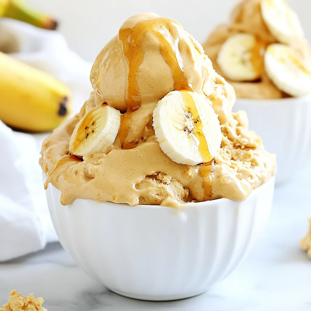 Vegan Peanut Butter Banana Ice Cream Delightful Treat