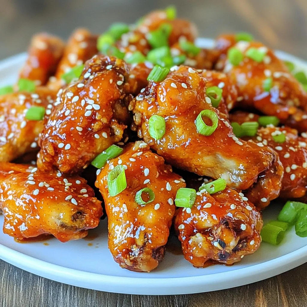 Honey Sriracha Chicken Wings Savory and Sticky Treat