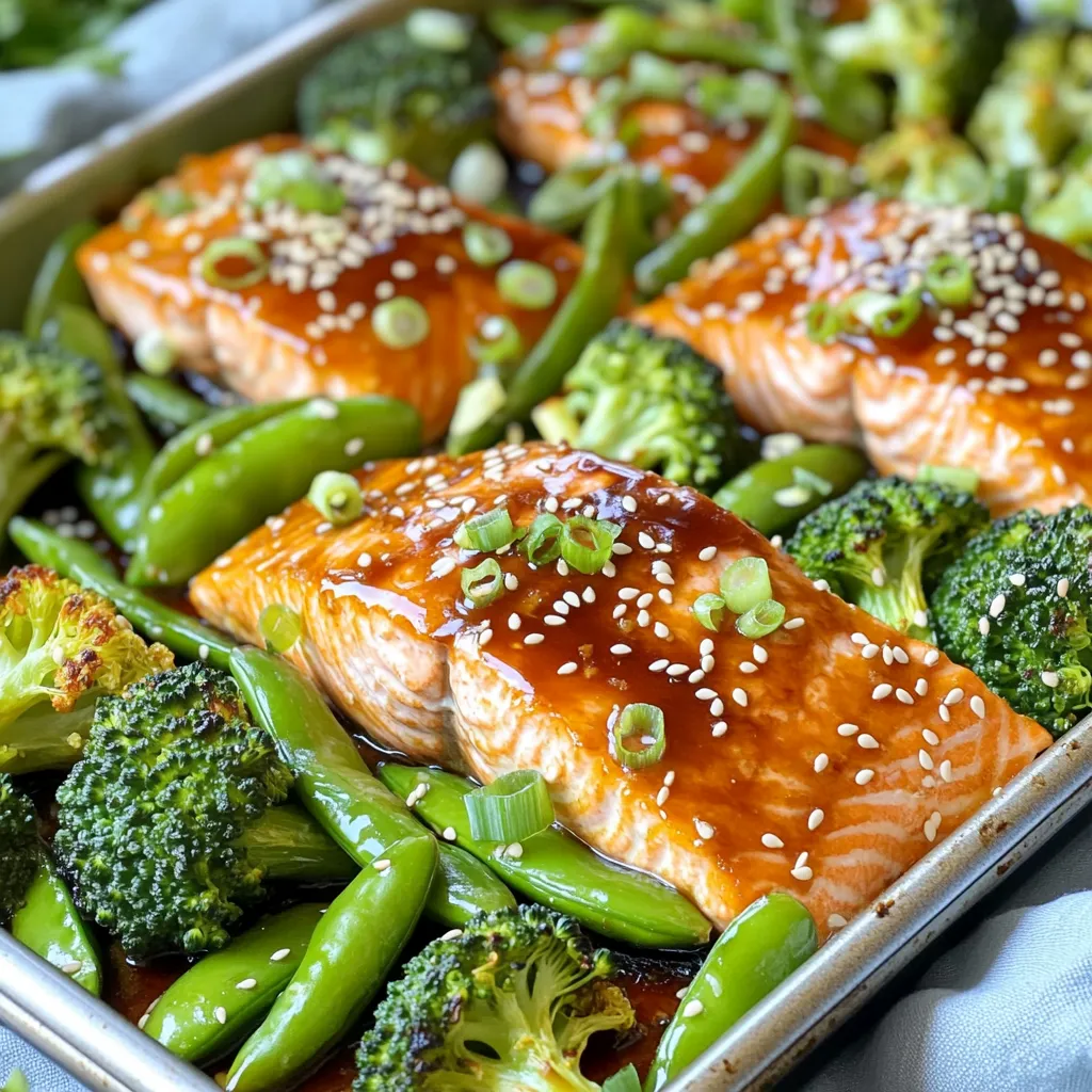 Flavorful Sheet-Pan Teriyaki Salmon and Broccoli Dish