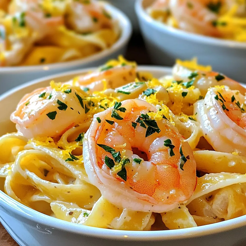 Creamy Garlic Shrimp Pasta Flavorful Delight in Minutes
