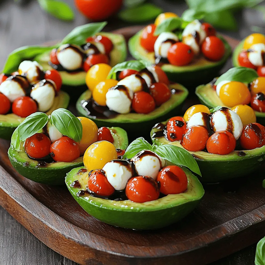Caprese Stuffed Avocado Fresh and Flavorful Recipe