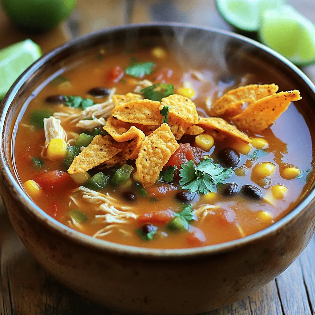 Satisfying Slow Cooker Chicken Tortilla Soup Recipe