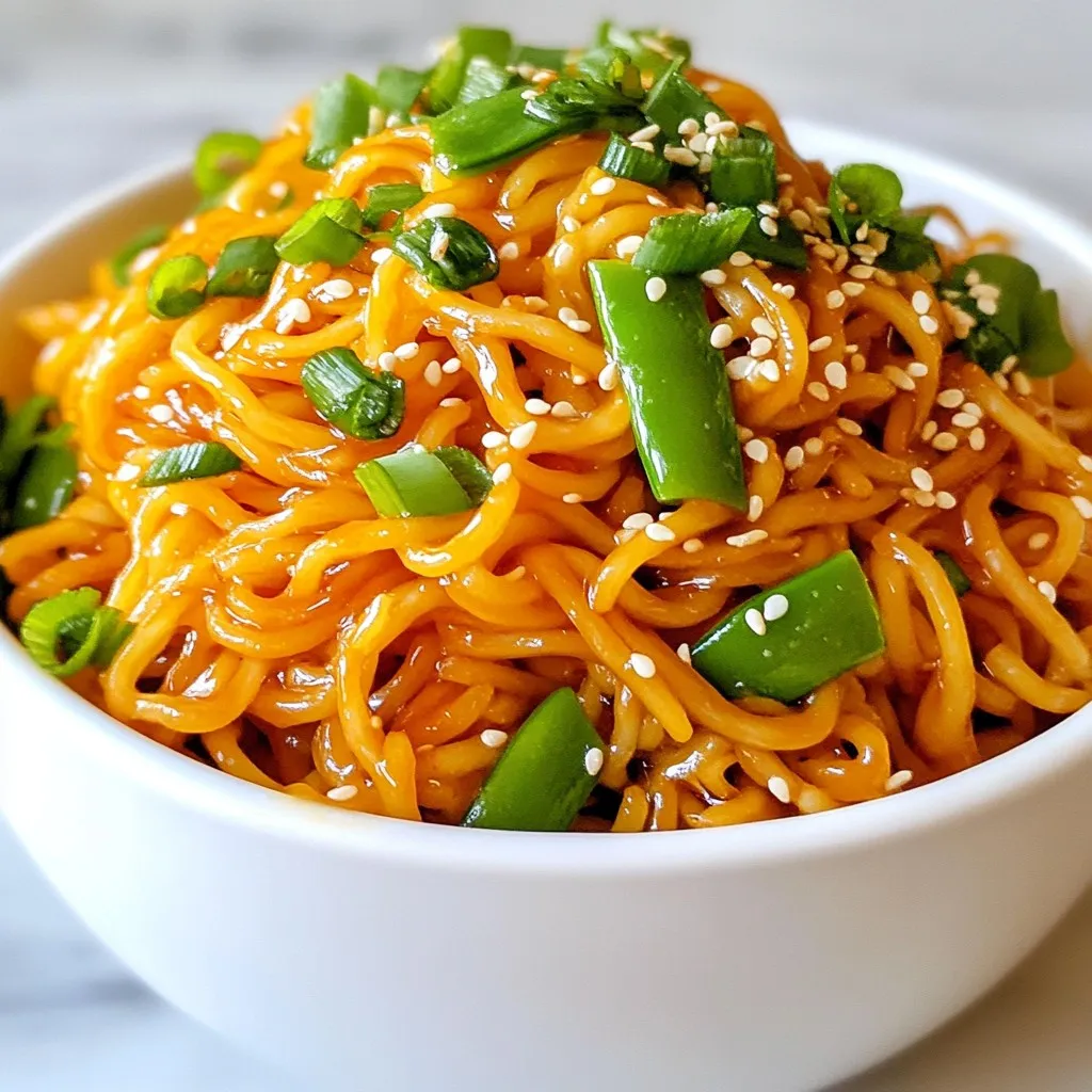 Savory Sweet Chili Garlic Noodles Easy and Tasty Meal