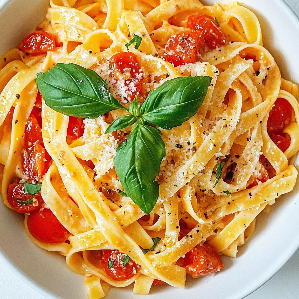 Creamy Garlic Tomato Pasta Rich and Flavorful Dish