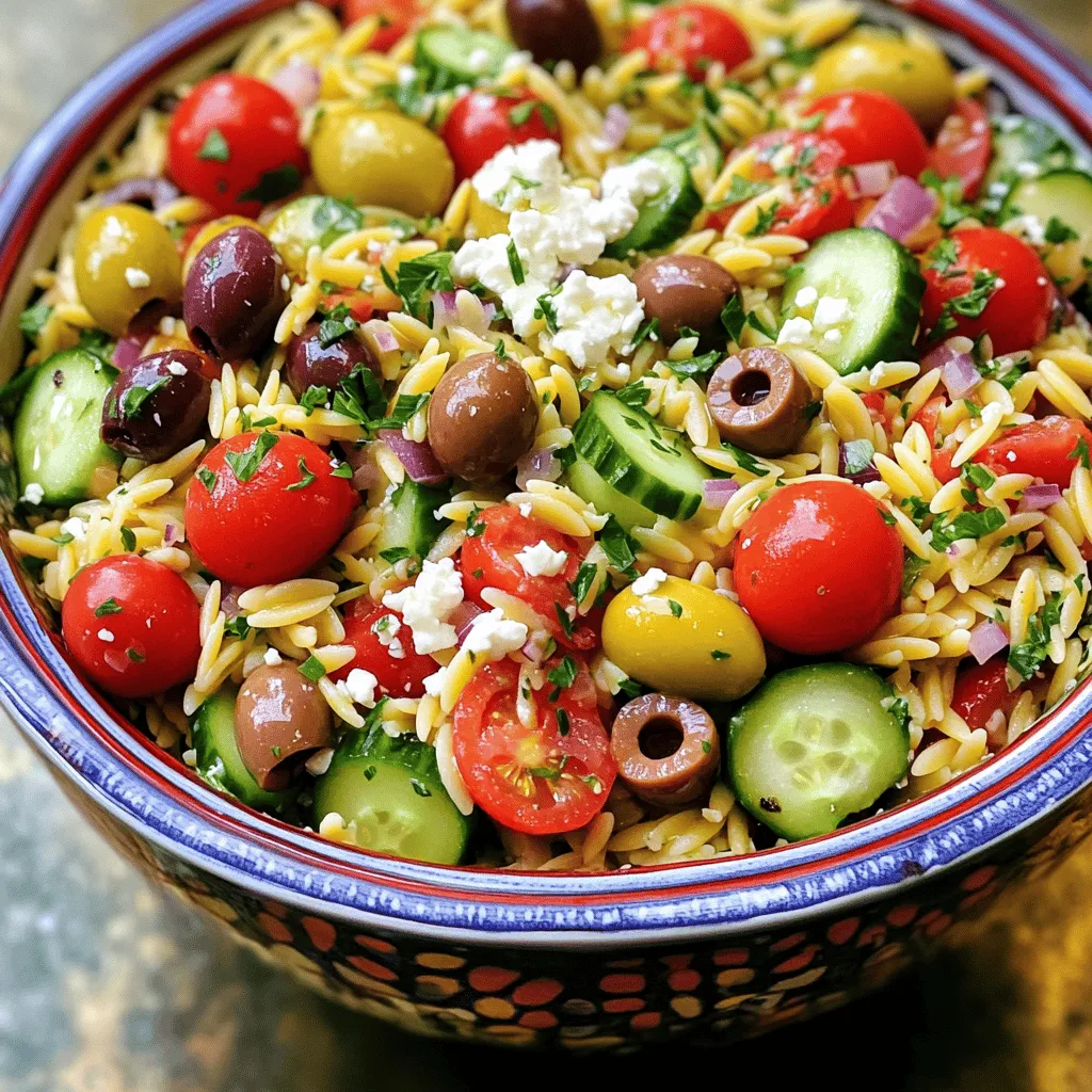 Greek Orzo Pasta Salad Flavorful and Fresh Recipe