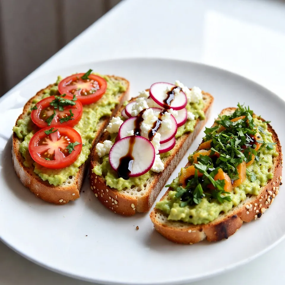 Minute Avocado Toast Trio Tasty and Quick Recipe