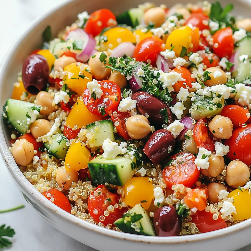 Mediterranean Quinoa Salad Tasty and Nutritious Dish