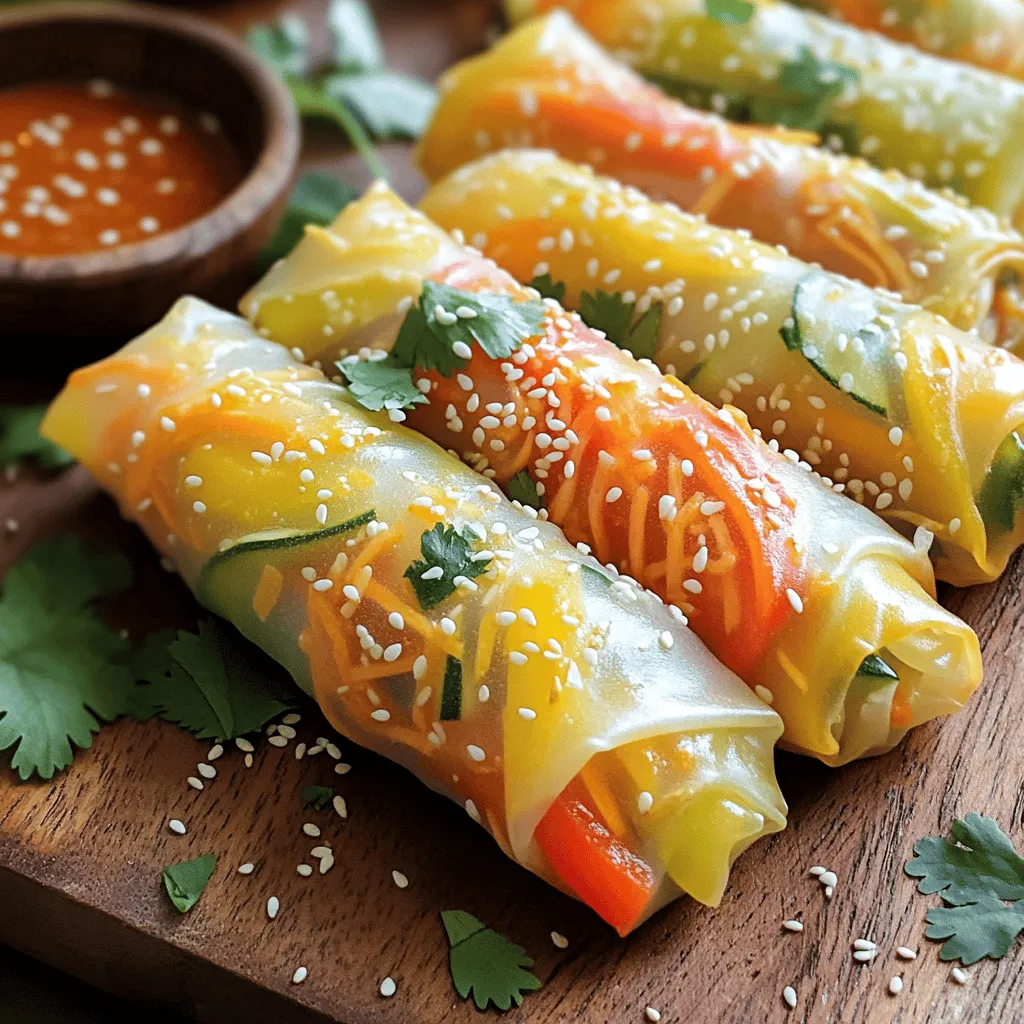 Baked Veggie Spring Rolls Crispy and Flavorful Snack