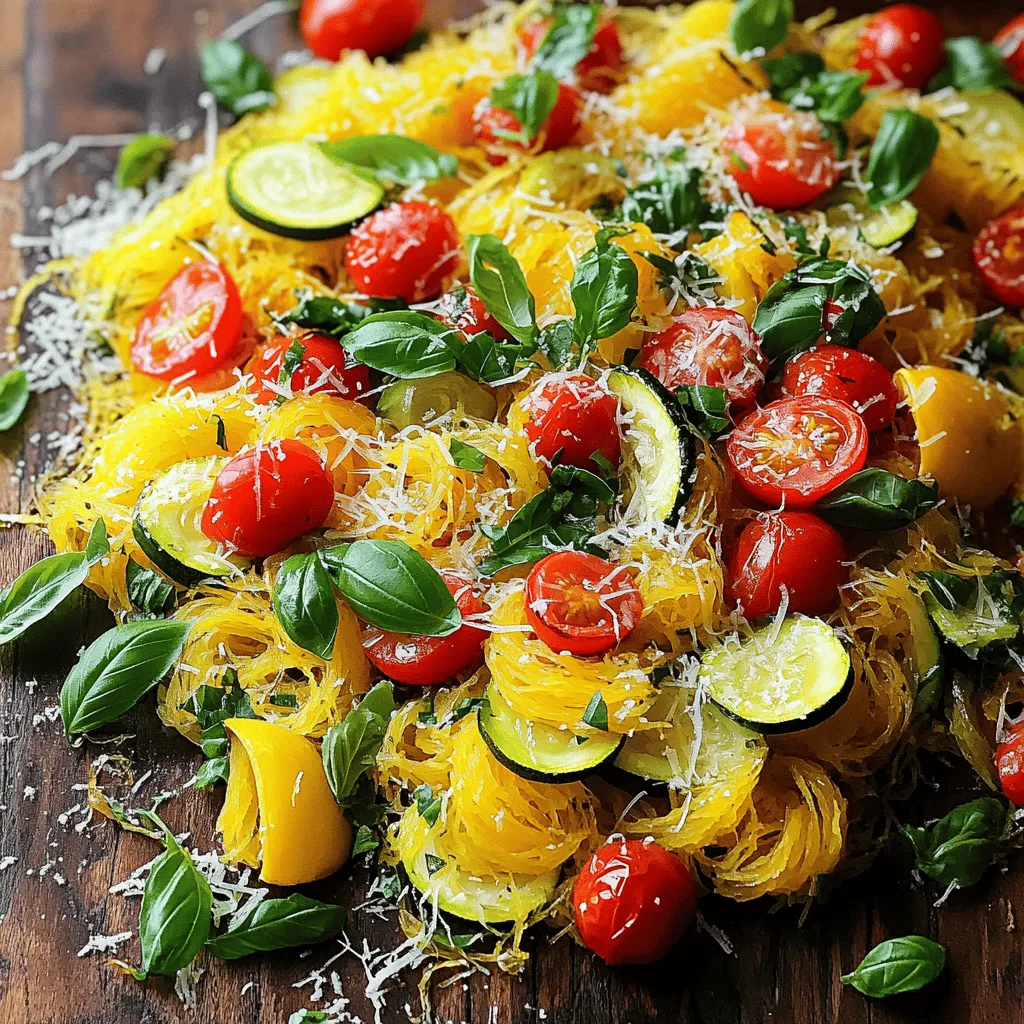 Spaghetti Squash Primavera Healthy and Colorful Meal