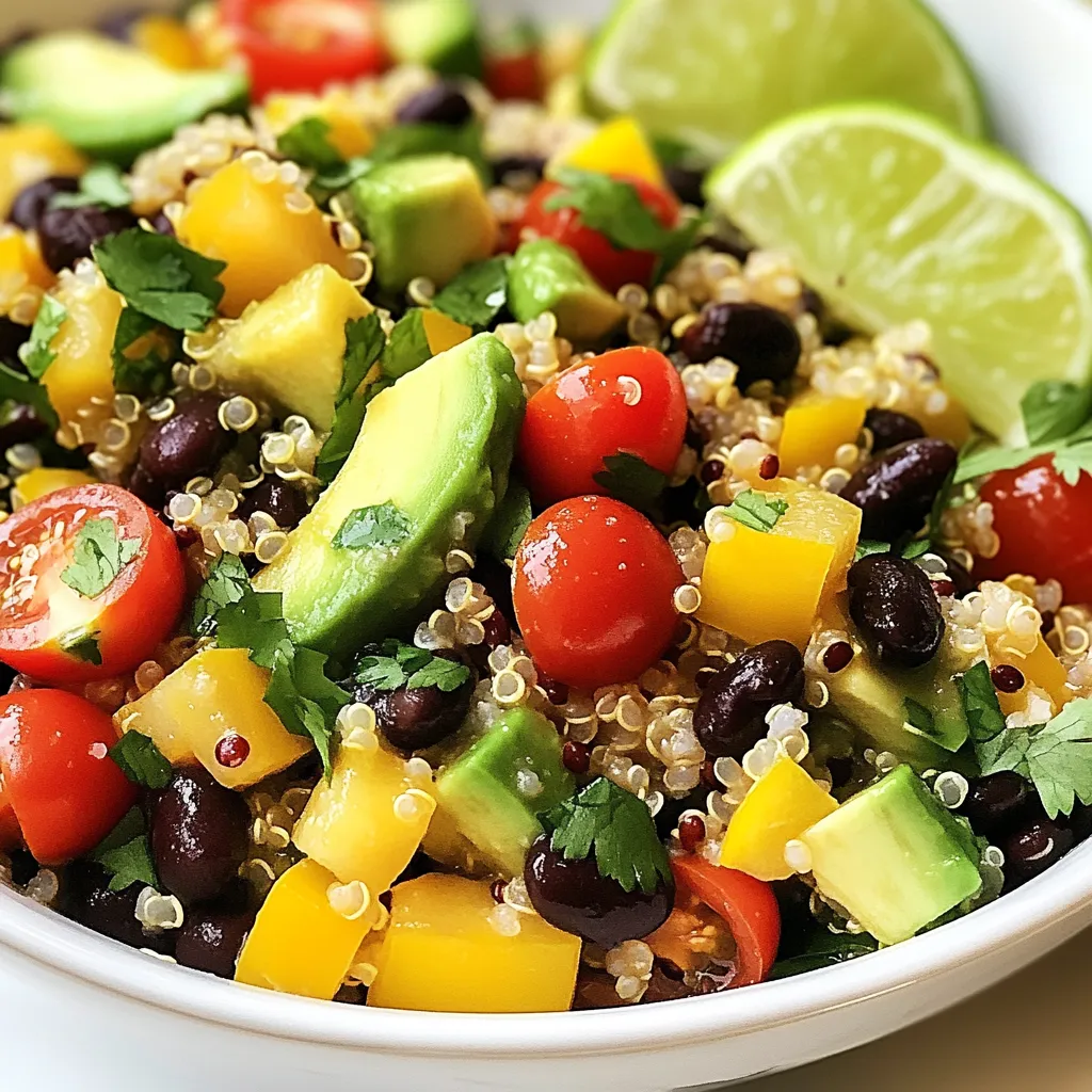 Quinoa Avocado Black Bean Salad Fresh and Tasty Meal
