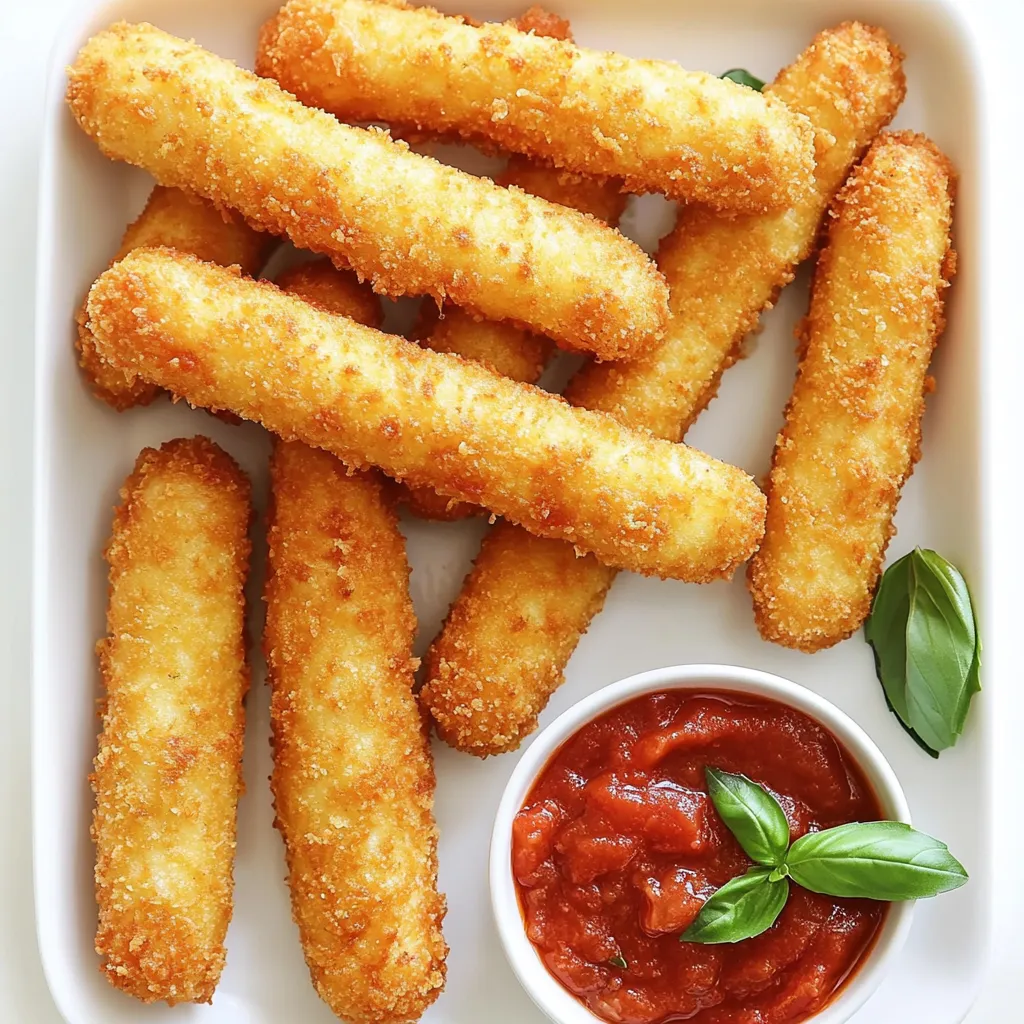 Crispy Mozzarella Sticks Air Fryer Simple Snack Recipe