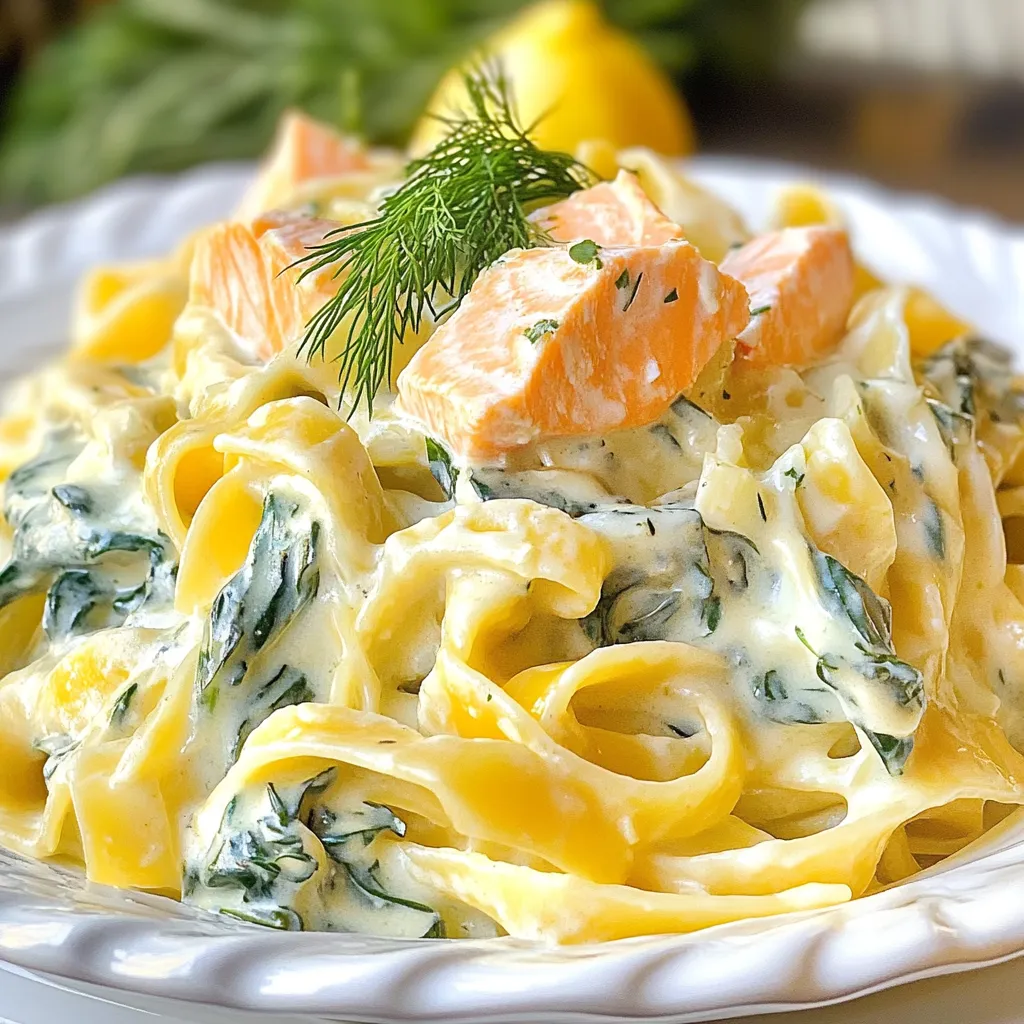 Creamy Salmon Spinach Pasta Simple and Delicious Meal