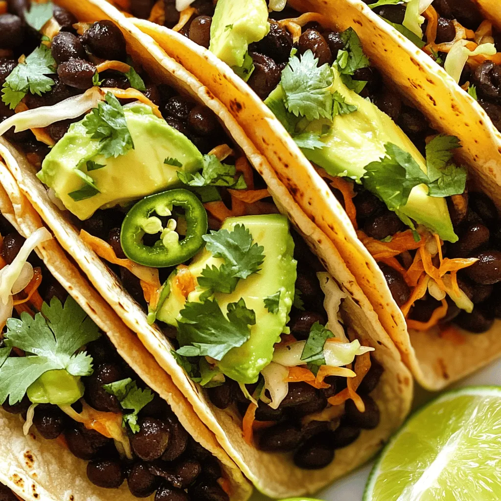 Spicy Black Bean Tacos Quick and Tasty Meal