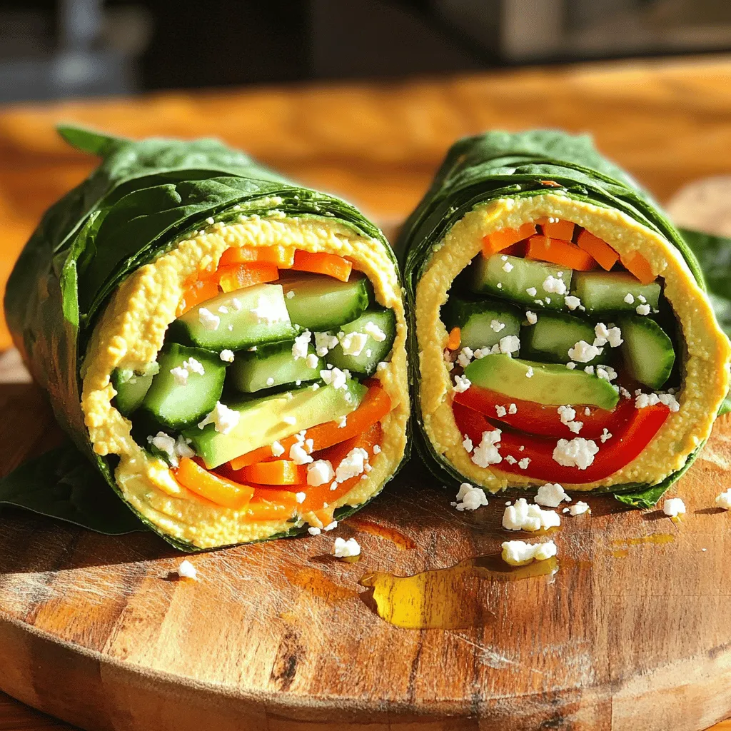 Simple Hummus Veggie Wraps Quick and Tasty Meal