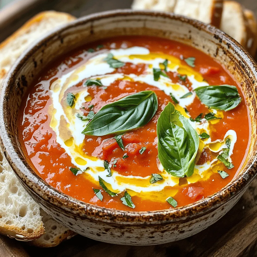 Creamy Tomato Basil Soup Flavorful and Simple Recipe