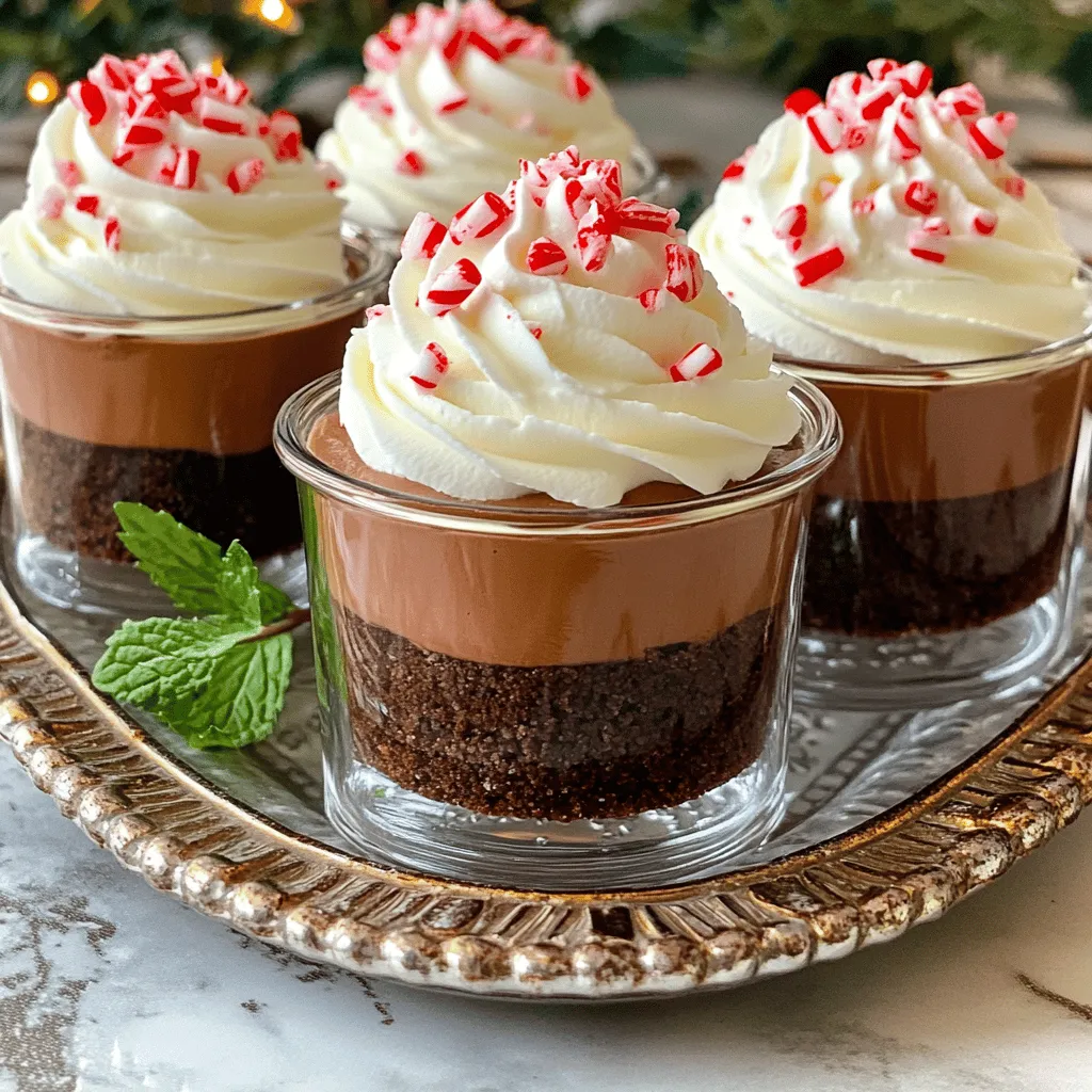 No-Bake Chocolate Peppermint Cheesecake Cups Delight