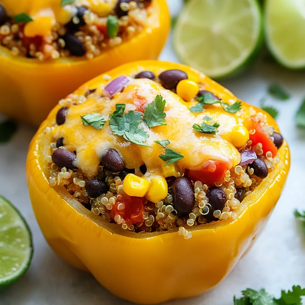 Southwest Quinoa Stuffed Peppers Flavorful and Healthy