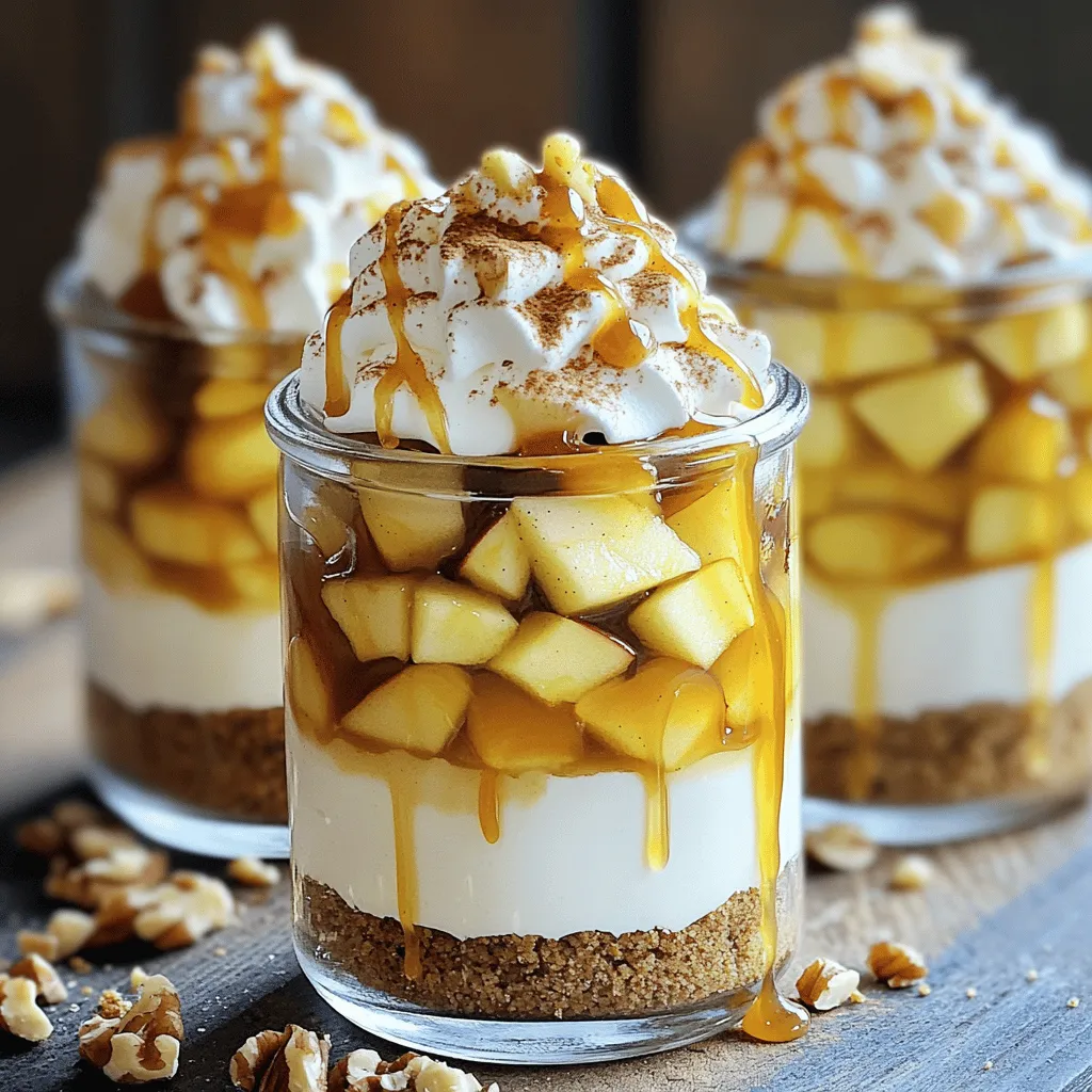 Caramel Apple Cheesecake Parfaits Deliciously Simple Recipe