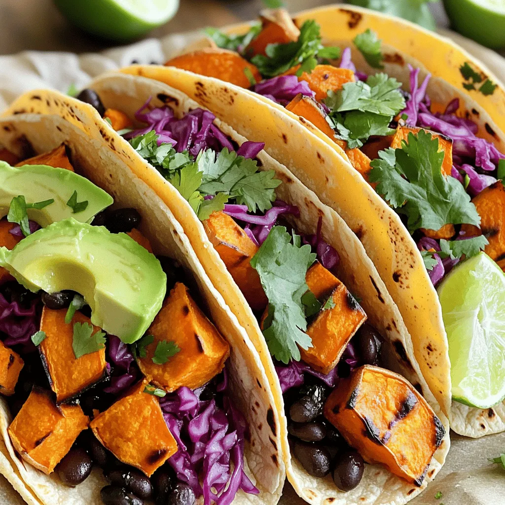 Sweet Potato Black Bean Tacos Flavorful and Easy Meal